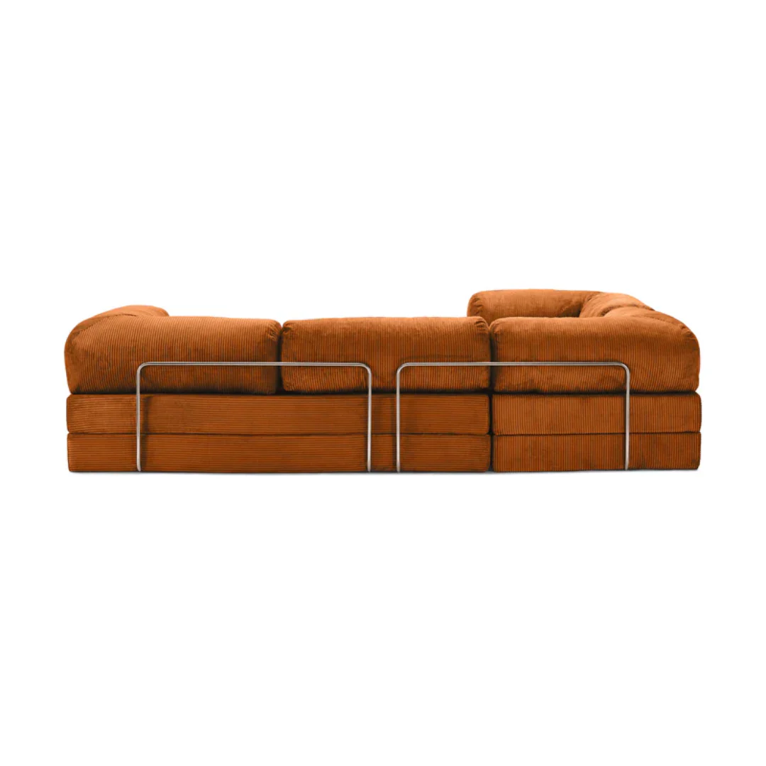 Belle Convertible L-Shaped Modular Sofa Bed - Bankstel®